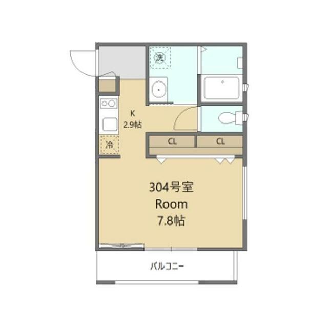 仮称 トラストPJ 304号室 間取り