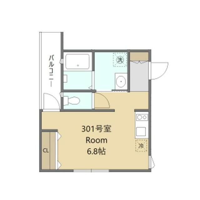 仮称 トラストPJ 301号室 間取り