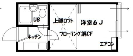 クロノス寒川 102号室 間取り