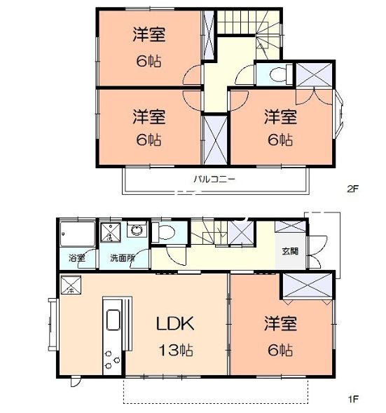 中山貸家 間取り