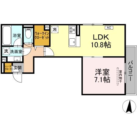 エミエール東成瀬 302号室 間取り