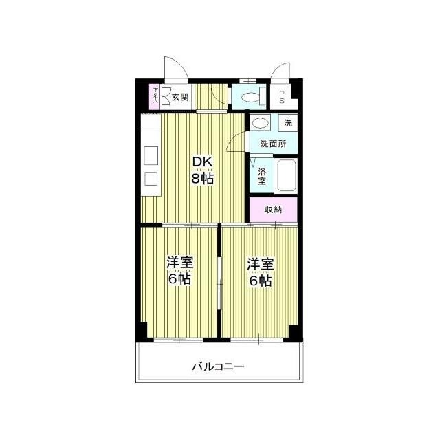 メゾン本厚木 1F号室 間取り