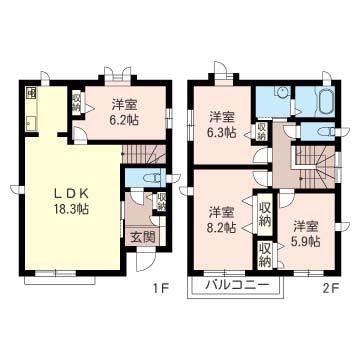 石川４丁目戸建　Ｂ 間取り
