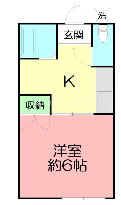 大根スカイリッチマンション 205号室 間取り