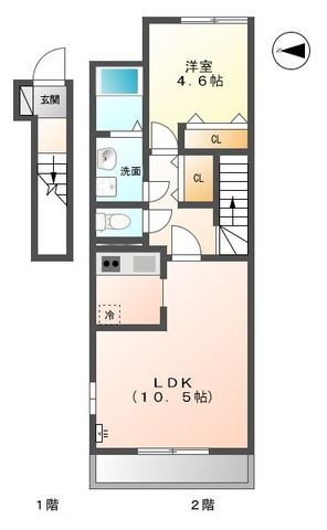 エントヴィッケルン 202号室 間取り