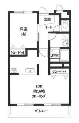 コスタビラ 806号室 間取り