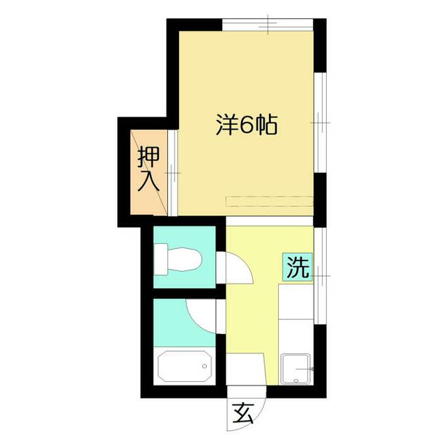 ルミエールA 206号室 間取り