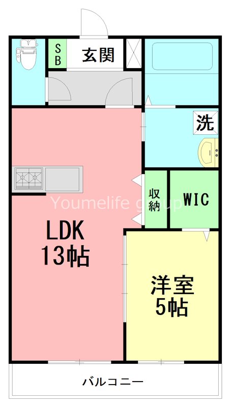エスペランサⅡ 203号室 間取り