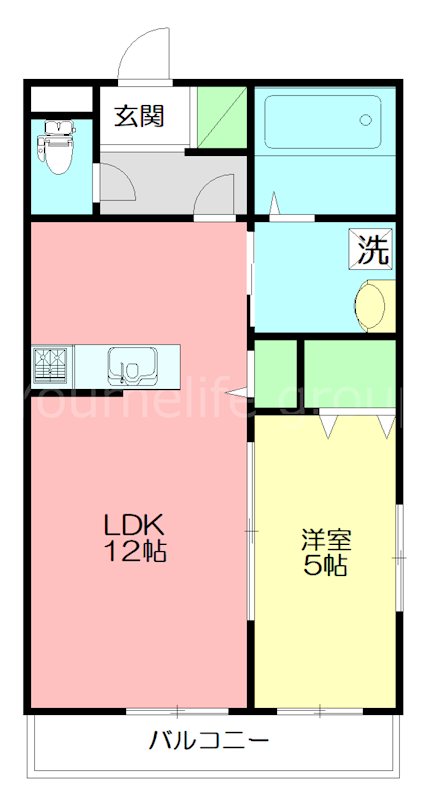 エスペランサⅡ 205号室 間取り