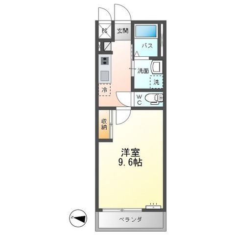 グランディール小田原 207号室 間取り