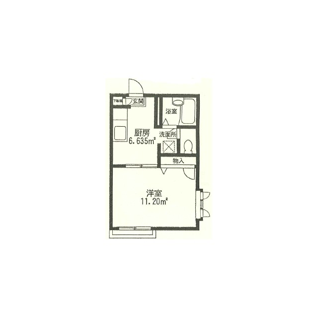 コンフォート東戸塚 101号室 間取り
