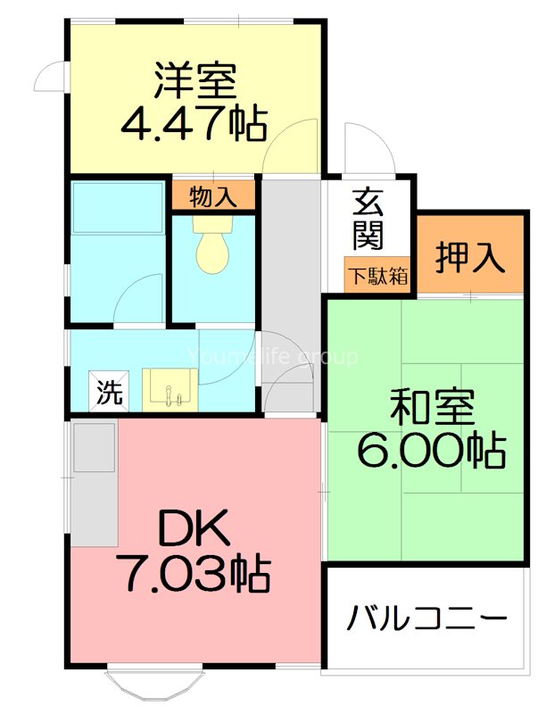 ピュアー 302号室 間取り