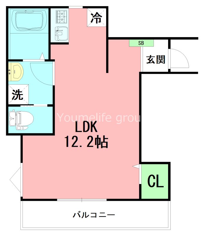 メゾン・エメ 2A号室 間取り