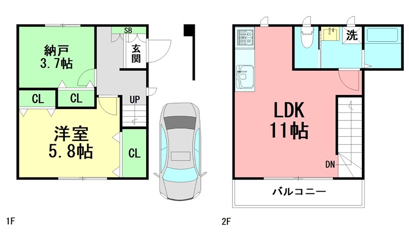 ノスタ湘南 B号室 間取り