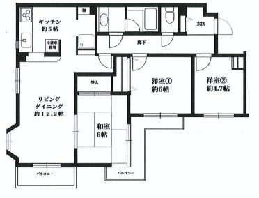 コスモ藤沢グランソル 503号室 間取り