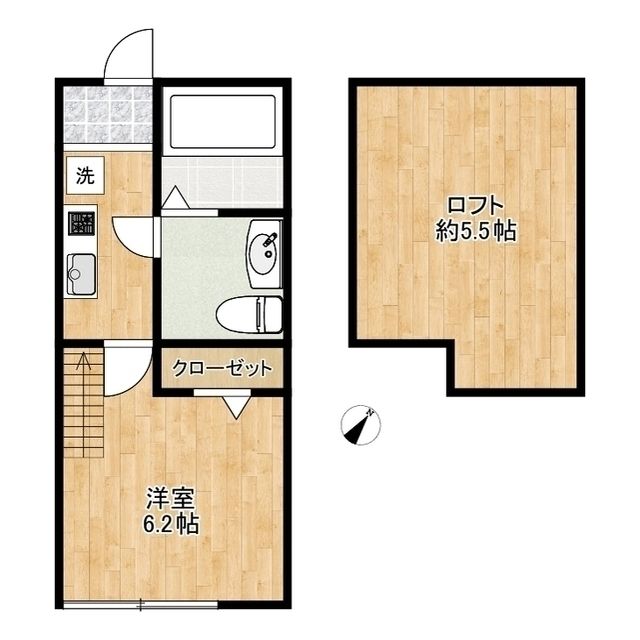 アートハウス東海大学前 202号室 間取り