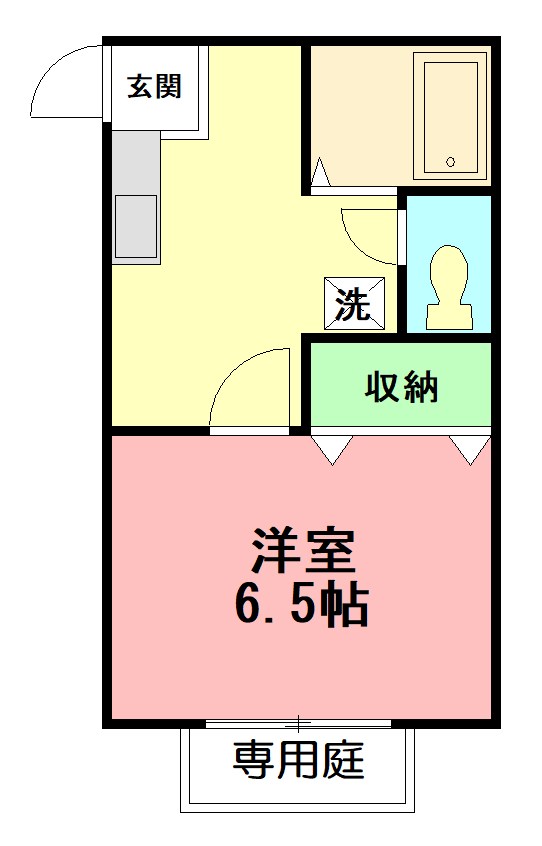 シーパレス 103号室 間取り