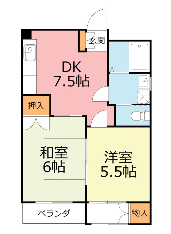ハウゼー大久保 302号室 間取り