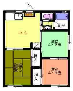 スプルース湘南台C 102号室 間取り