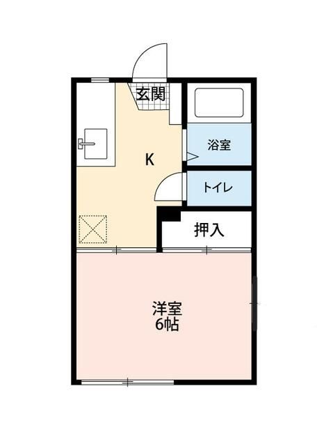 ＡｚｕｒＥｂｉｎａ 105号室 間取り