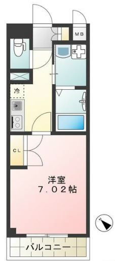 Ｇｌｙｃｉｎｅ（グリシーナ） 104号室 間取り