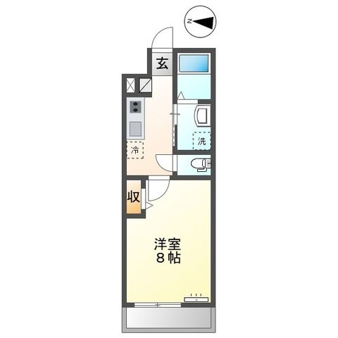 オリーブガーデン 201号室 間取り