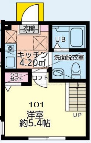 ミ・カーサ横浜立場 101号室 間取り