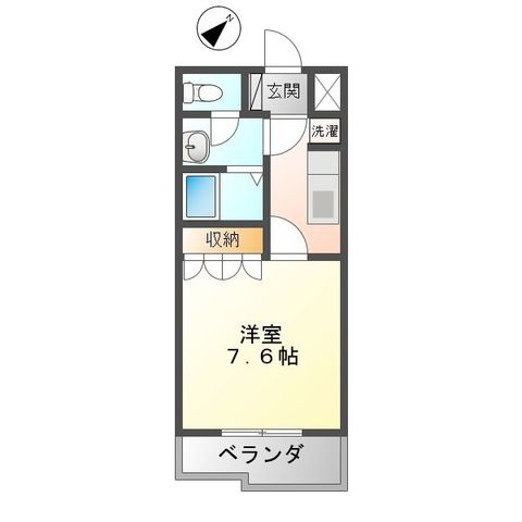 ハイツルミナス 205号室 間取り