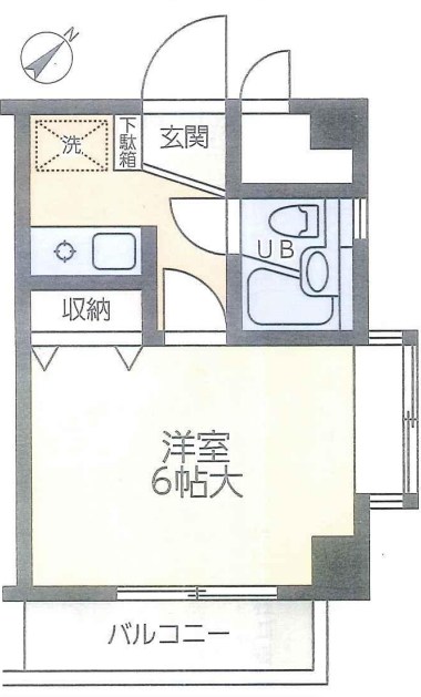 朝日プラザ戸塚アネックス 401号室 間取り