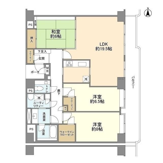 ダイアパレス湘南片瀬山 302号室 間取り