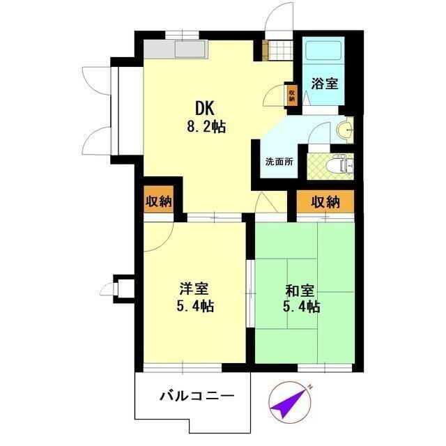 ルミエール藤沢Ａ棟 0201号室 間取り