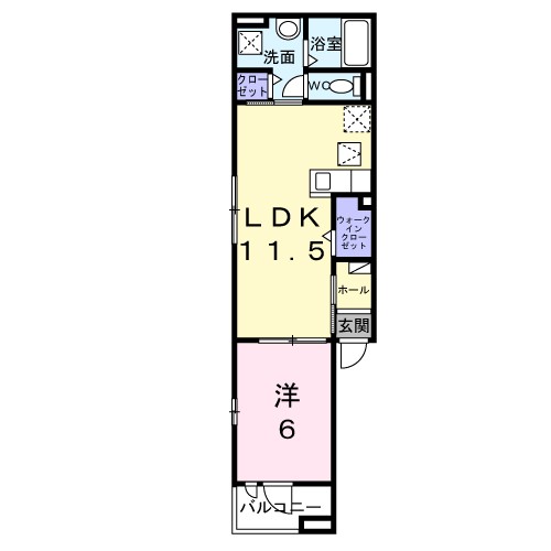 プレールシュメゾン 101号室 間取り