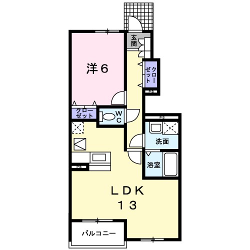 エアリーガーデンＳ（サウス） 102号室 間取り