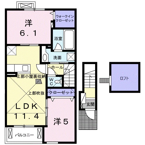 サニー 202号室 間取り