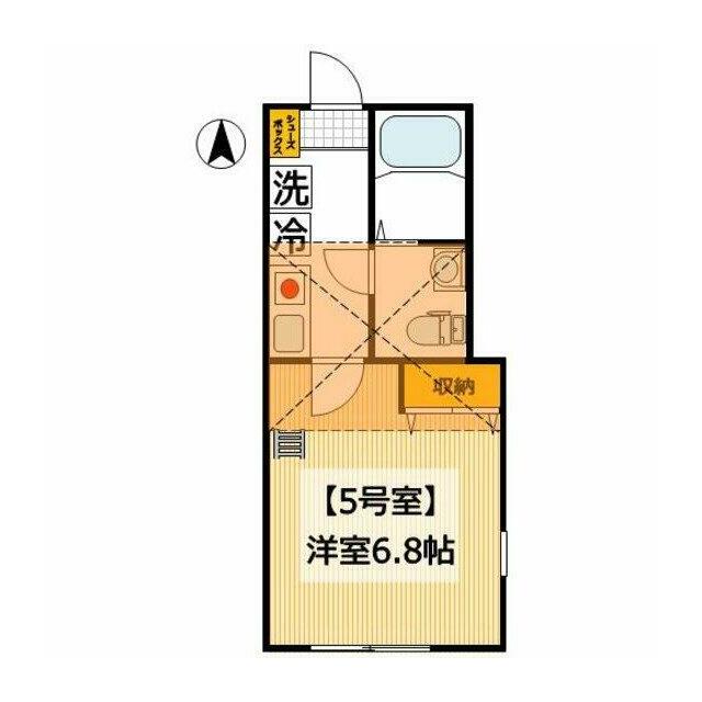 グラッサ花の木 205号室 間取り