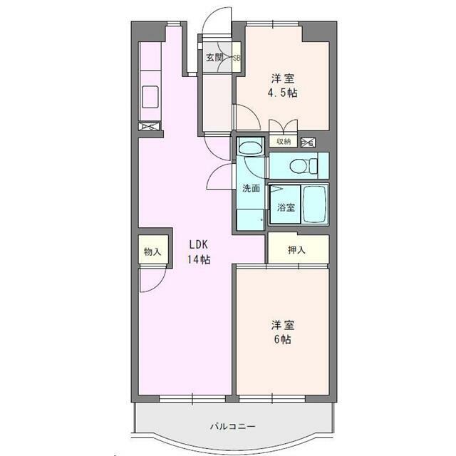 ボヌール秦野Ⅰ 813号室 間取り
