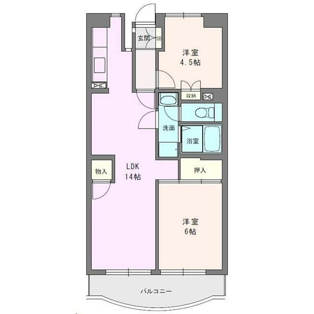ボヌール秦野Ⅰ 608号室 間取り