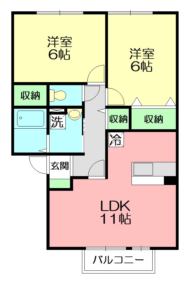 メゾン・ドール 202号室 間取り