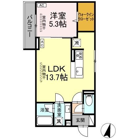 ドムスクレスト湘南台 303号室 間取り