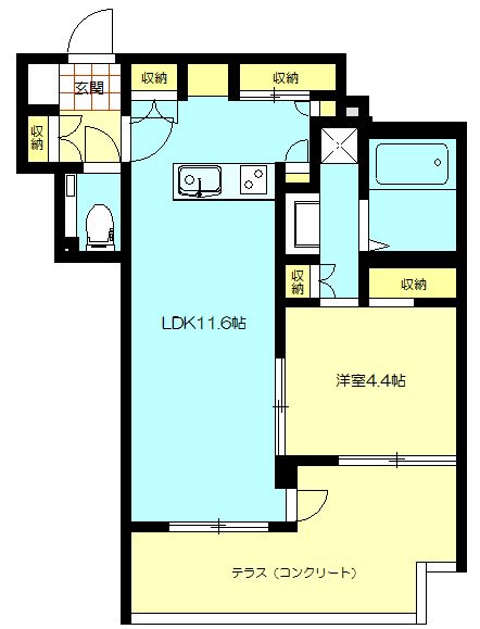 ハイ・グレード大船 103号室 間取り