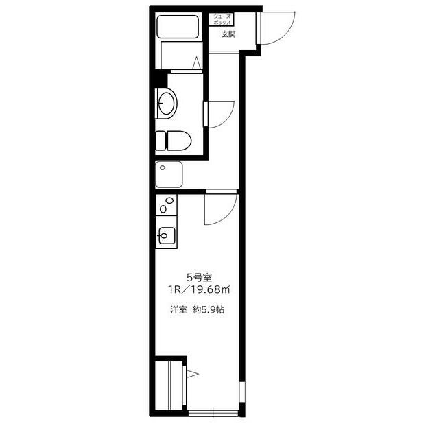 フローラ湘南茅ケ崎 105号室 間取り