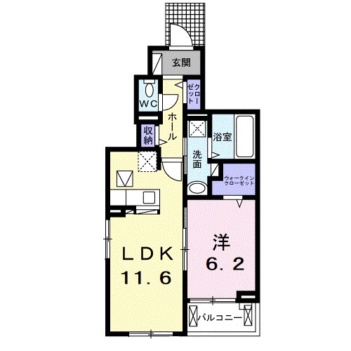 スプリングス・Ｂ 103号室 間取り