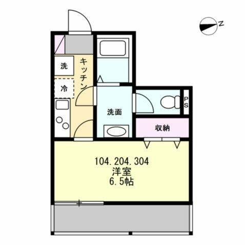 （仮称）長後Ⅴアパート 304号室 間取り