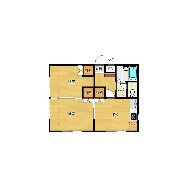 インペリアル湘南 1F号室 間取り