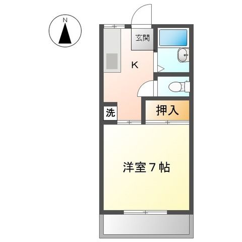 Pal音夢館 201号室 間取り