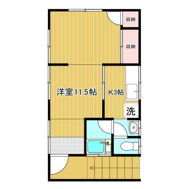 宮澤ＡＰ（アパート） 2F号室 間取り