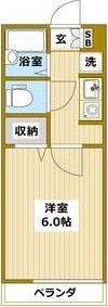 Ｖｉｌｌａ５１０　Ｎｏ．６ 123号室 間取り