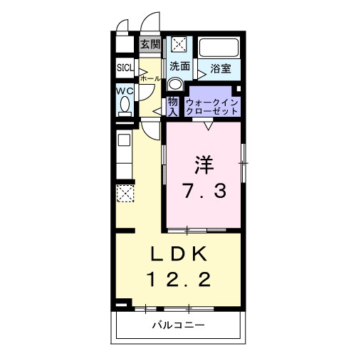 グレース ローズ 201号室 間取り