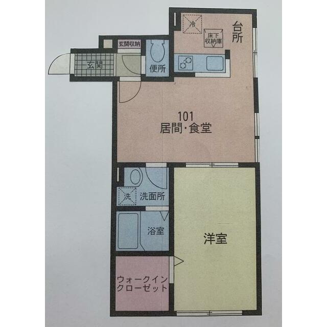 Ｇｌｏｉｒｅ湘南（グローレ湘南） 101号室 間取り