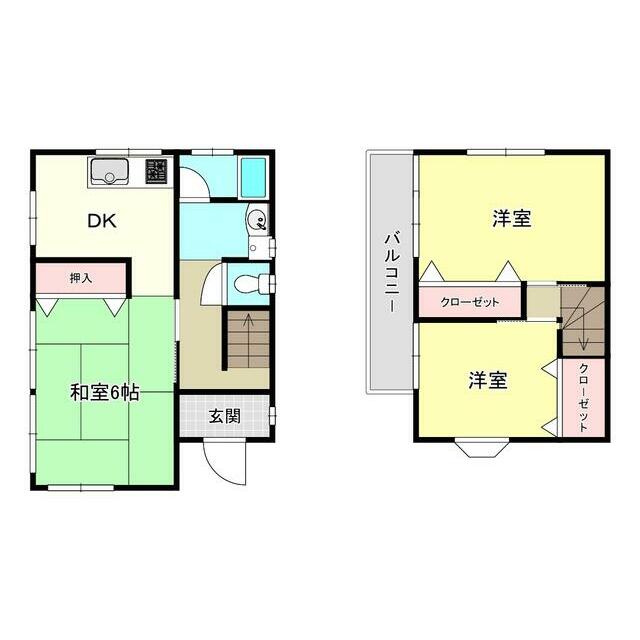 厚木市金田貸家 間取り